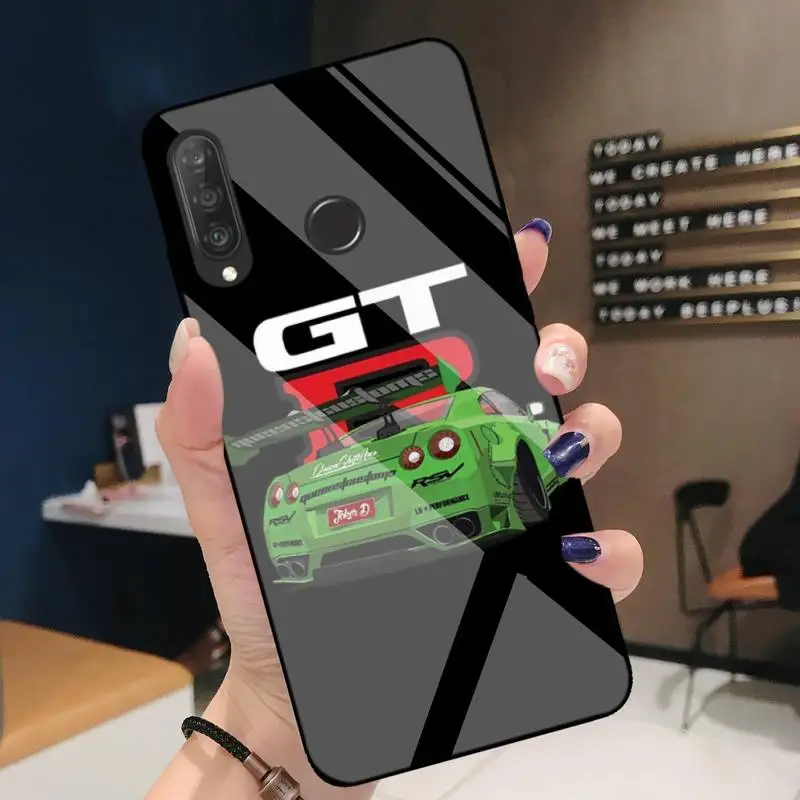 

Phone Case For Huawei P9 10 20pro 30lite Mate 9 10lite 20pro Honor 7A 8X 9 Nova3i 5ipro Tempered Glass Soft GTR Car Cool Cover