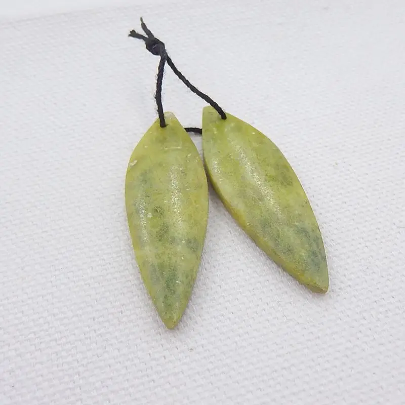 Модные серьги со змеиным рисунком парные ручной работы с натуральным камнем