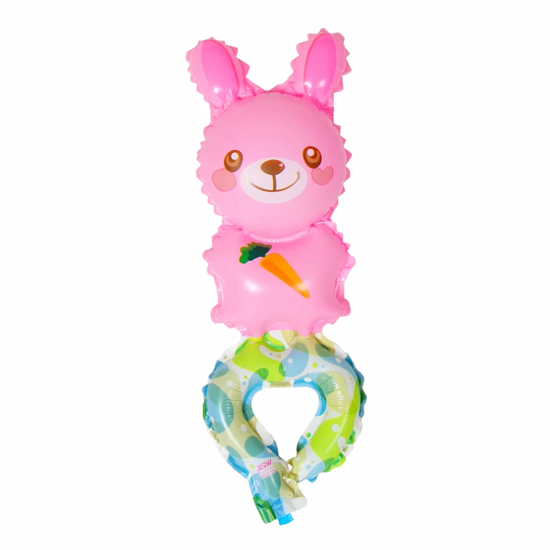 rabbit 2 шт. мини животных Алюминий воздушные шары из фольги в форме коалы/осел/кошка/кролик/», «Медведь», «Собака душа ребенка Дети День Рождения вечерние Декор поставки - Цвет: rabbit