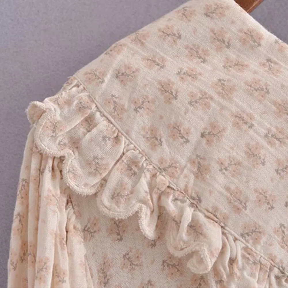 

2021 Spring Summer New fashion Tiered Loose Dress ruffle dress long sleeve Polyester ruched hem bow dress women