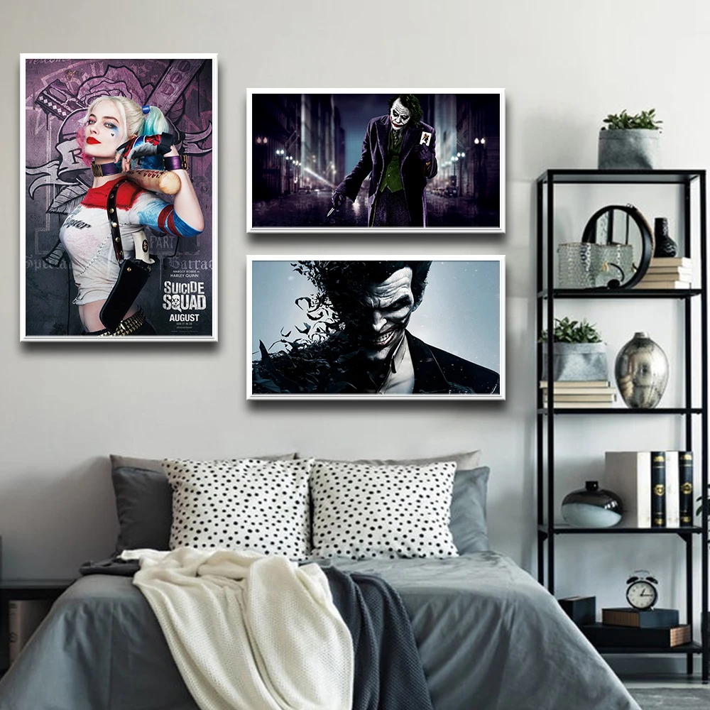 Горячие Джокер и королева плакат принты настенные фотографии для гостиной Декор