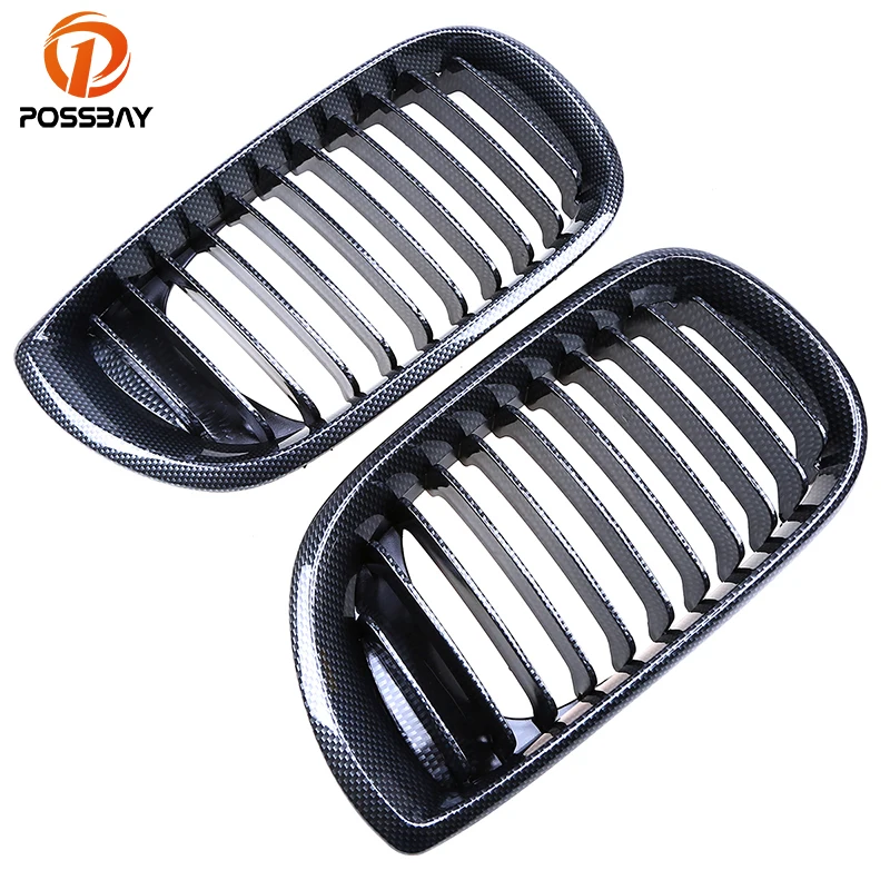 Grills posbay для BMW 3 Series E46 325i/325xi/330d Sedan 2001 2005 Facelift углеродное волокно|grill for bmw|kidney grillfront