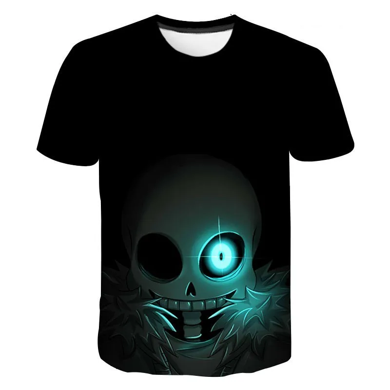 

New Game Undertale Inktale Sans And Papyrus 3D T-shirt Skeleton Brother Quote Unisex Tops Children T-Shirts Camisetas boy/girl