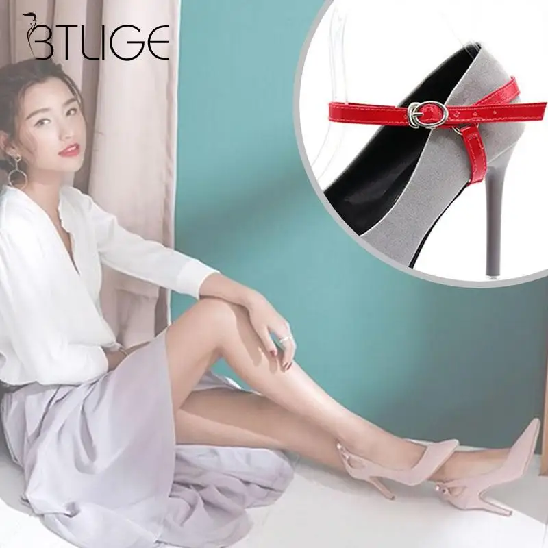 

1 Pair Women High Heels Invisible Shoe Strings Multicolor Anti-drop Belt High Heels