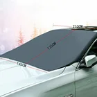 Магнитный козырек от солнца на лобовое стекло автомобиля, защита от снега, защита от льда, универсальный, 210*125 см