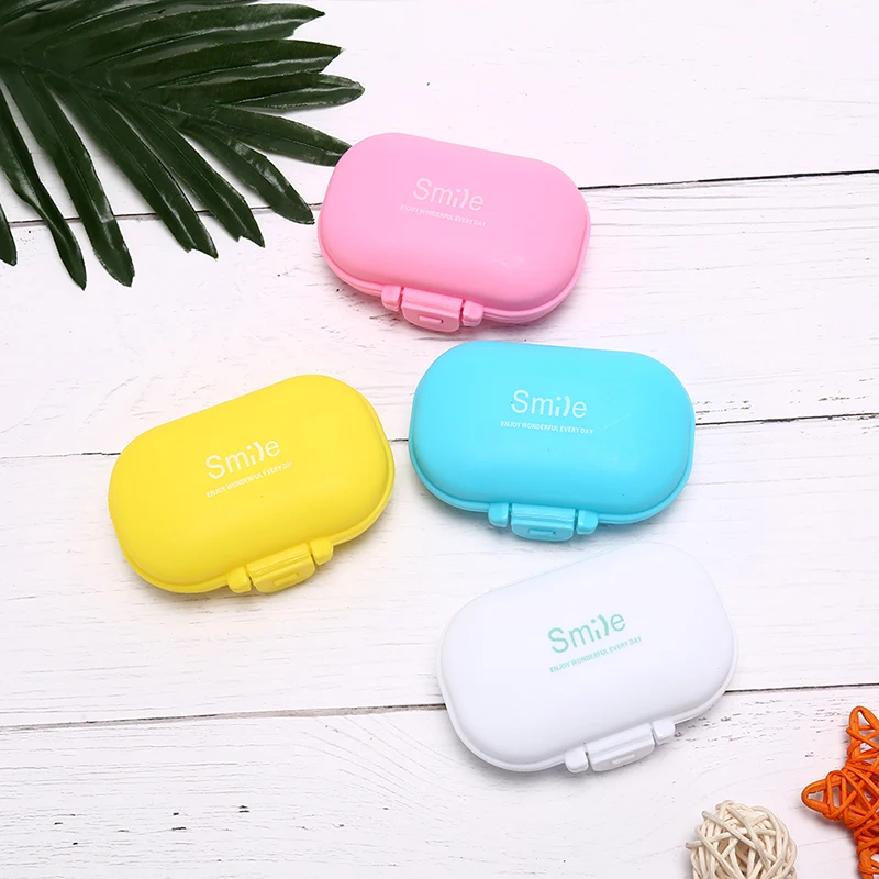 

1Pc Portable Mini Pill Case Medicine Boxes 4 Grids Travel Home Medical Drugs Tablet Empty Container Home Holder Cases