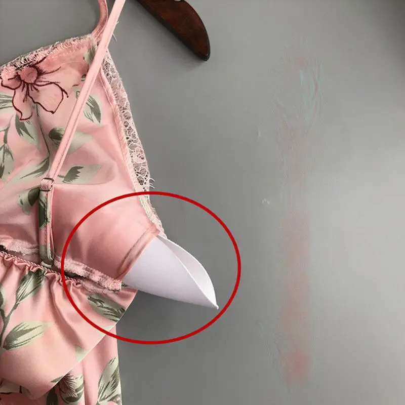 

Sexy Women's 2019 New Printing Spaghetti Strap Women Sleepwear Set V-Neck Sexy with Pad Female Summer Homedress