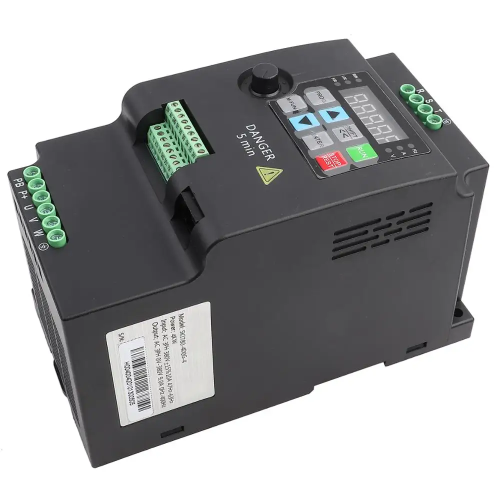 4 кВт AC380V VFD инвертор 3 фазный вход и стандартный преобразователь частоты