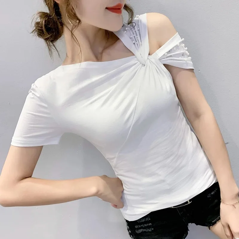 

T Shirt Women Top Tee white Shirt Summer Clothing