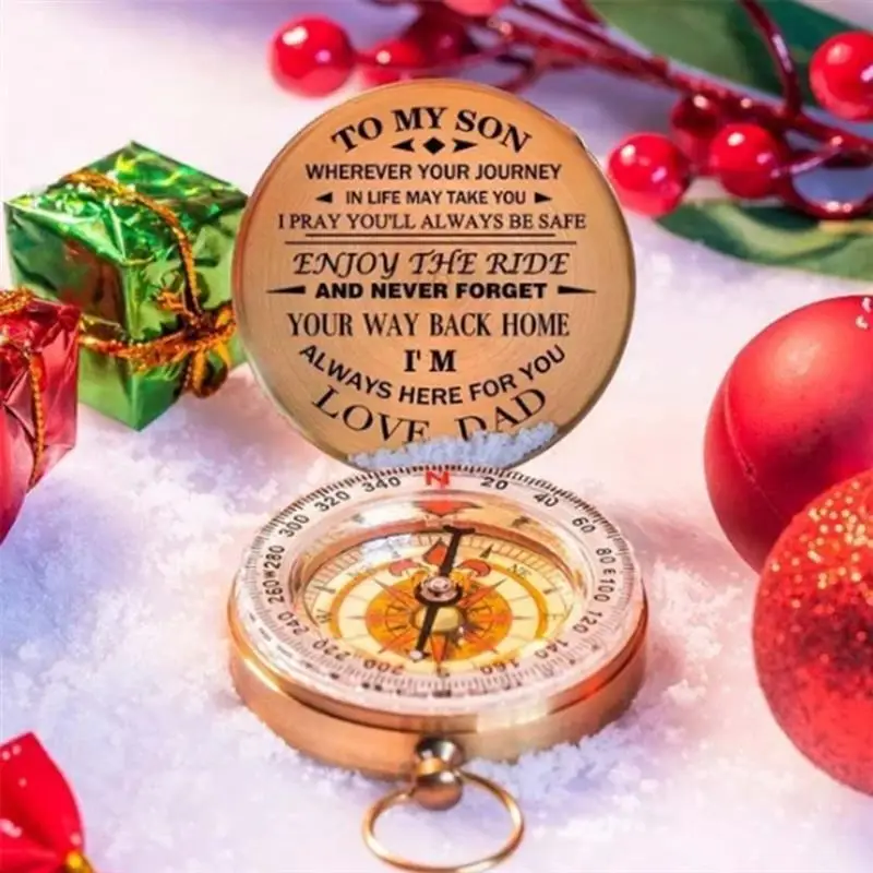 Светящийся компас папа сыну наслаждайтесь поездкой подарок для кемпинга