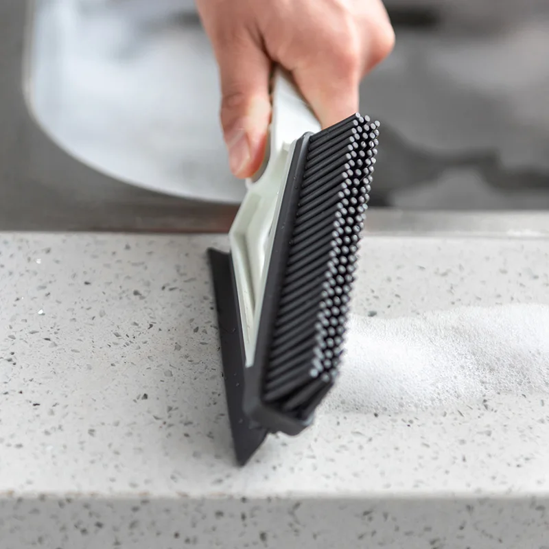 Double sided window groove cleaning brush floor wiper stove cleaning scraper decontamination dust cleaner bathroom Cleaning tool