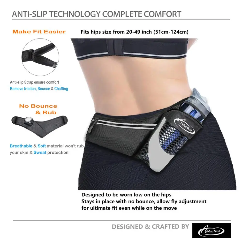 Поясная Сумка для бега и марафона легкая Спортивная бутылка воды скалолазания