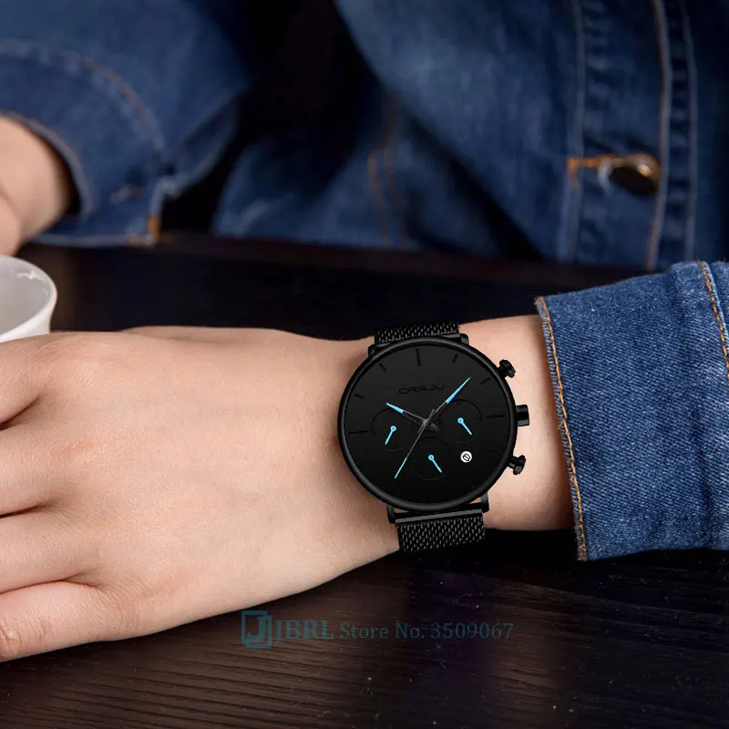 Черные кварцевые часы женские люксовый бренд наручные из нержавеющей стали для