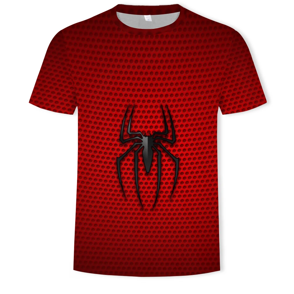 

Spider 3D handsome casual sports T-shirt O-neck breathable 2021 summer hot men's and women's fashion short sleeves