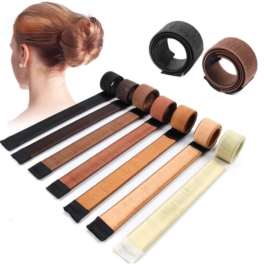 

French Braid Hair Tools Styling Diy Magic Bun Maker Hair Braid Accessories Twist Sponge Donut Bun Maker Hairstyle Brown