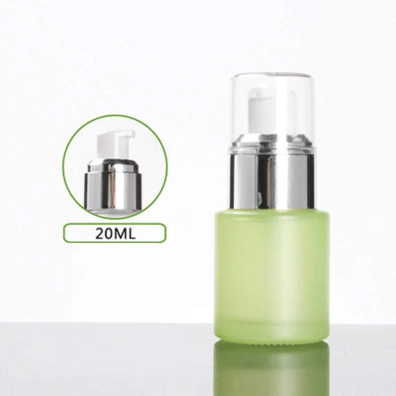 Матовая/зеленая/синяя/стеклянная бутылка объемом 20 мл серебристая Прозрачная