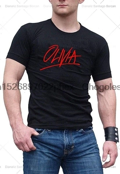 Новинка Мужская модная летняя футболка TopsAlexCMarshall с логотипом Оливии Ньютона