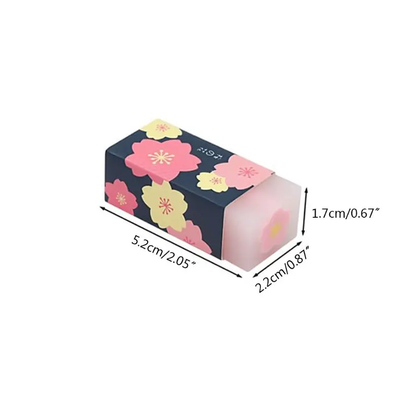 3 Pcs/set Lovely Cherry Blossoms Rubber Erasers Sakura Petal Sketch Painting Pencil Correction Tool School Office Stationery | Канцтовары