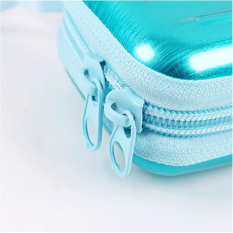 

Square Tinplate Creative Zero Wallet Mini Zipper Storage Bag Headset Data Cable Keychain Bag