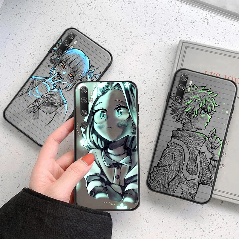

Anime My Hero Academia Deku Bakugou Boku No Hero Phone Case For Xiaomi CC9 CC9e 10S 10 10 Pro Lite 11 11 Lite Pro Black Cover