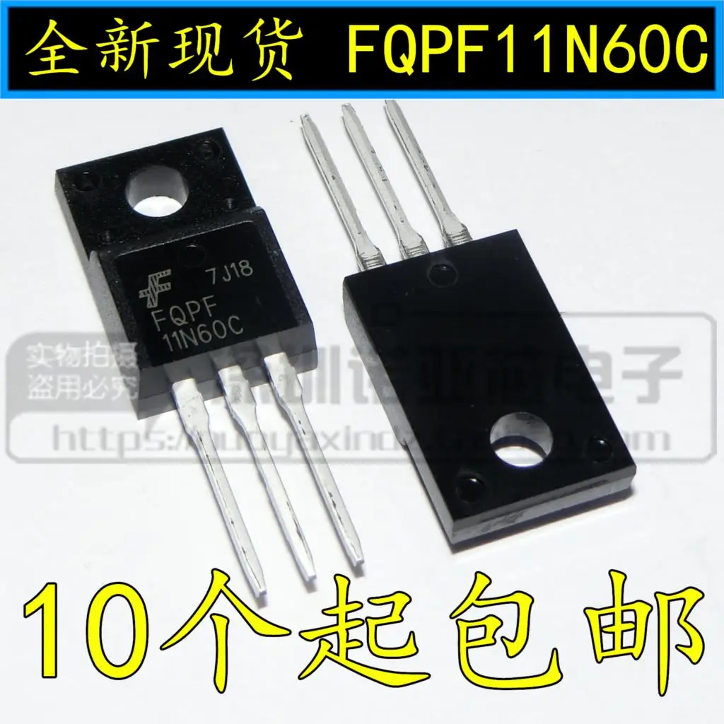 10 шт./лот Новый Триод FQPF11N60C 11N60 FET TO220|Интегральные схемы| |