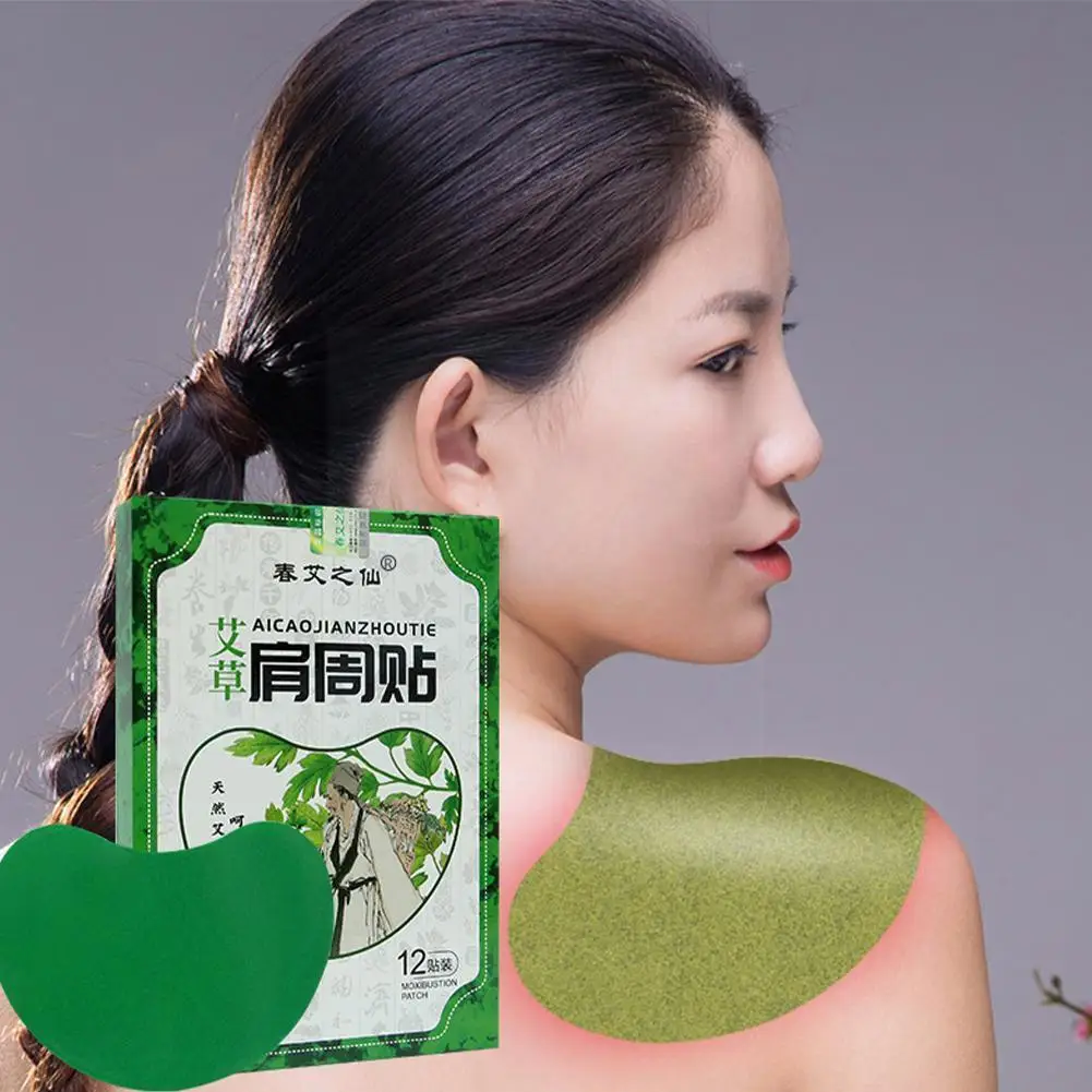 

Wormwood Moxa Self-heating Cushion Shoulder Neck Knee Stickers Patch Moxibustion Patch Wormwood Relief Pain Heat Q3P6