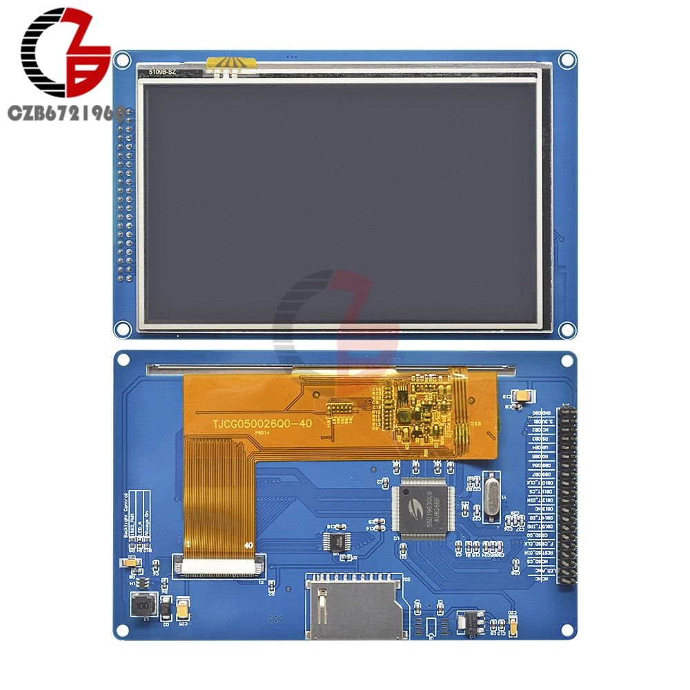 5 дюймов 5," 800*480 TFT ЖК-дисплей модуль SSD1963 плата контроллера с сенсорной панелью sd-карта для Arduino 51 AVR STM32