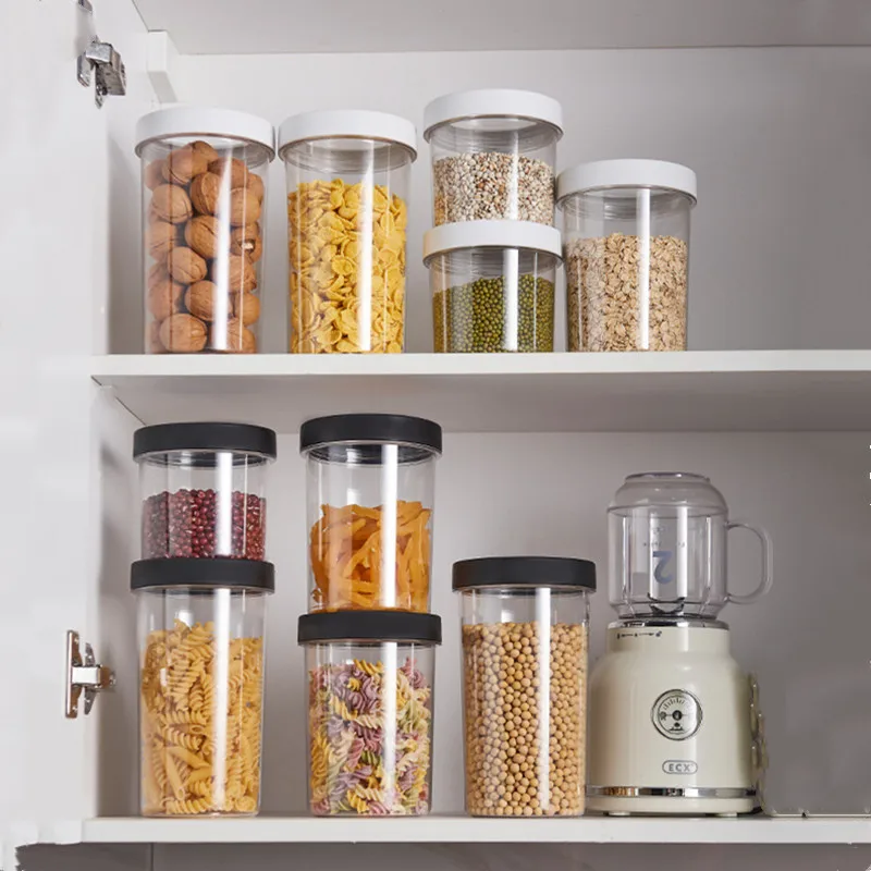 

Plastic airtight jar, transparent food grade nut tea storage jar, grain storage box, kitchen household accessories