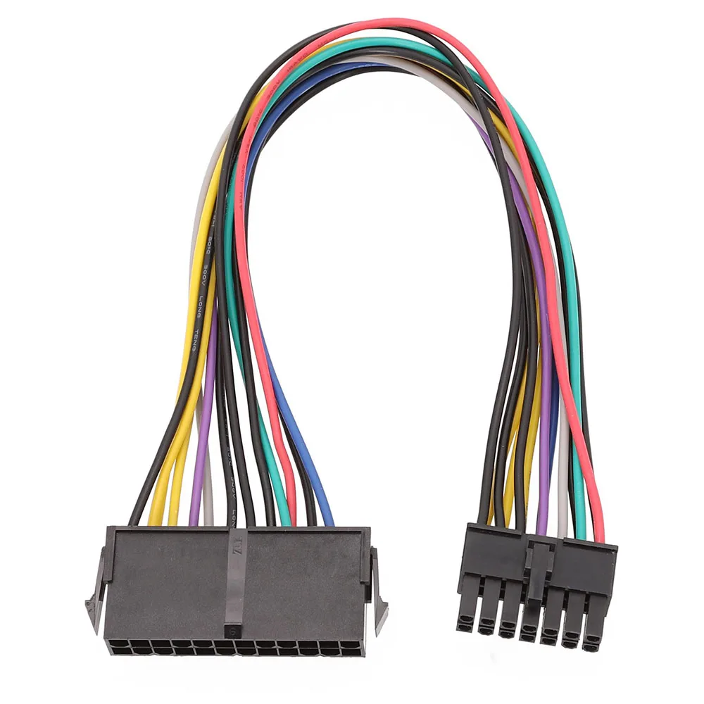 Высококачественный ATX 24 контакта до 14 контактов кабель питания 24p 14p 18AWG провод для