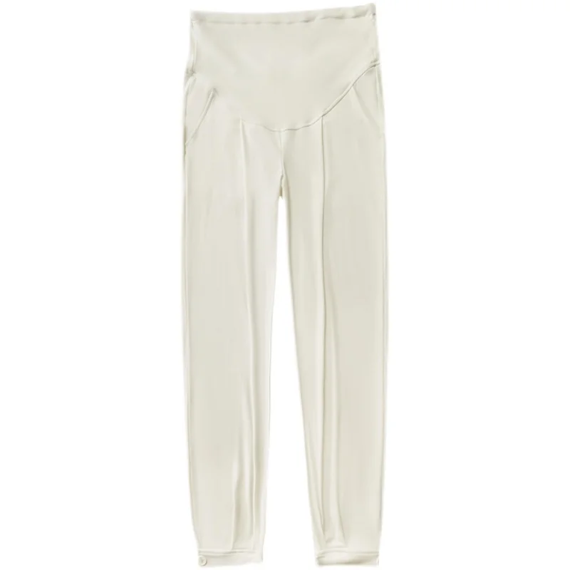 

5502# Spring Summer Thin Maternity Pants Adjustable High Waist Belly Loose Pants Clothes for Pregnant Women Causal OL Pregnancy