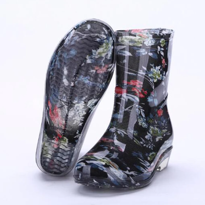 Aleafalling платье нового дизайна для девочек Непромокаемые сапоги Водонепроницаемая