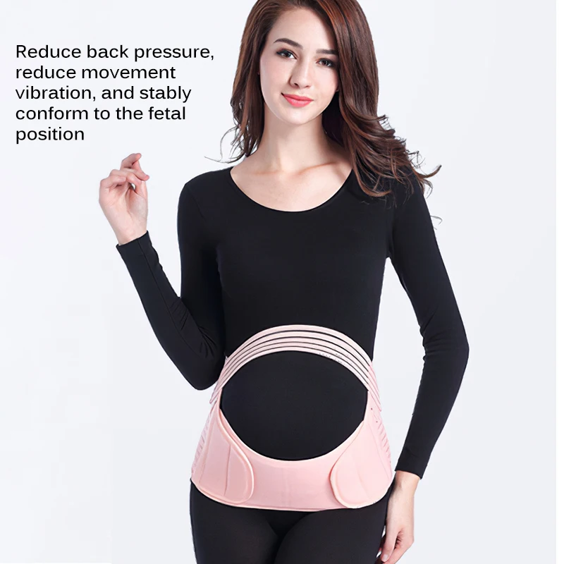 

Pregnancy Support Belt Adjustable Elastic Breathable Soft Stretchable Maternity Waist Back Abdomen Band for Woman Maternity