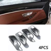 4pcs abs car interior door handle bowl cover trim for bmw 5 series f10 f18 2011 2017 car chrome accessories