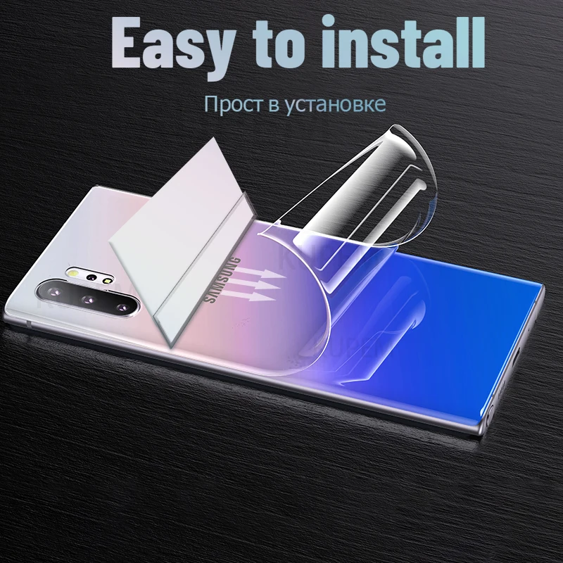 Полное покрытие экрана протектор для Samsung Galaxy S10 S20 S9 Note 10 Plus S8 S 8 9 20 Гидрогелевая