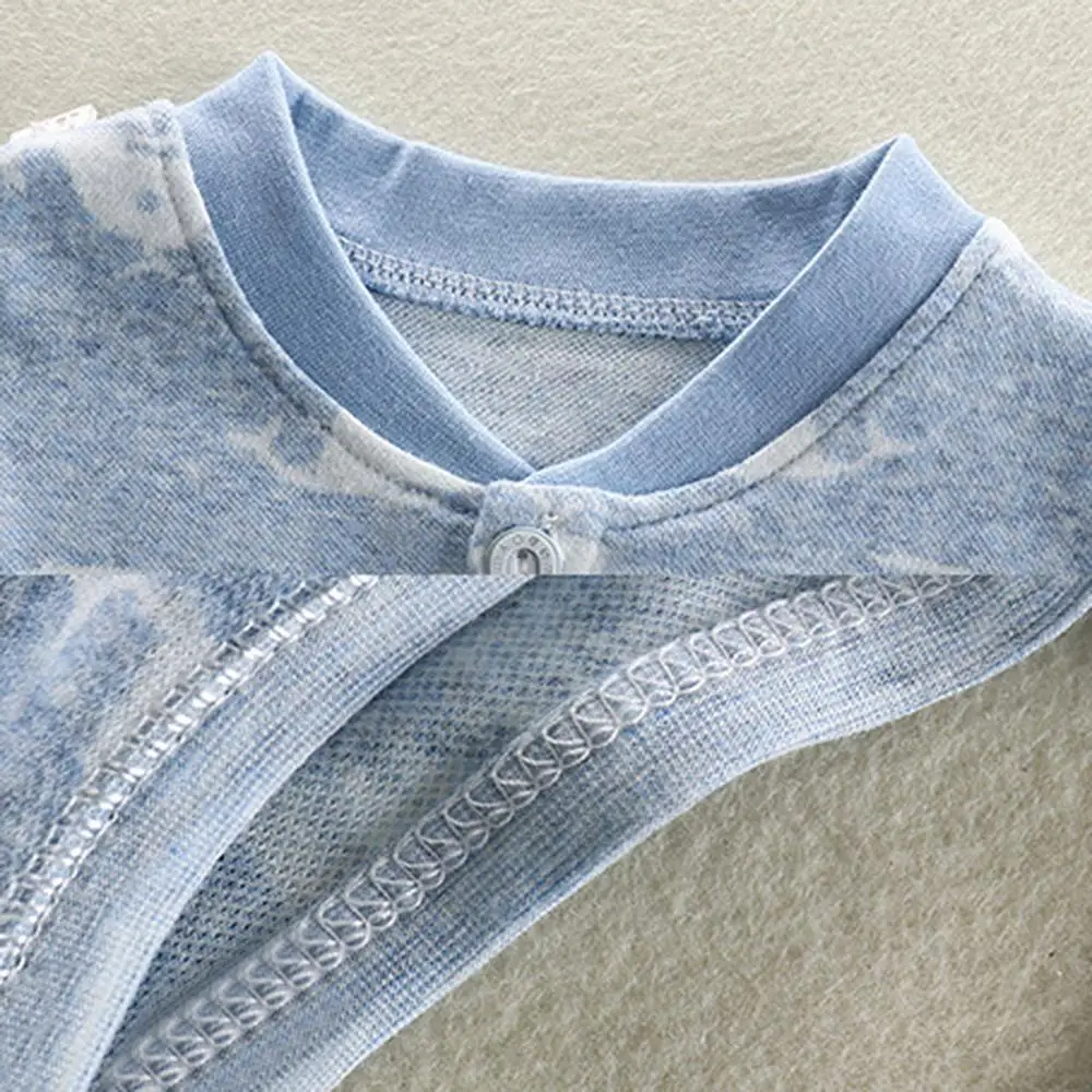 Комбинезон для новорожденных младенцев девочек мальчиков хлопковый с длинным