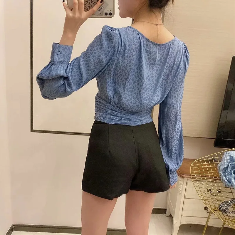 Женский кардиган с v-образным вырезом JXYSY модный принтом blusas mujer de moda 2020 кимоно
