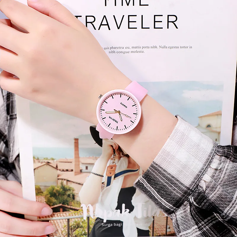 Лучшие продажи корейский стиль спортивные часы для отдыха светящиеся детские