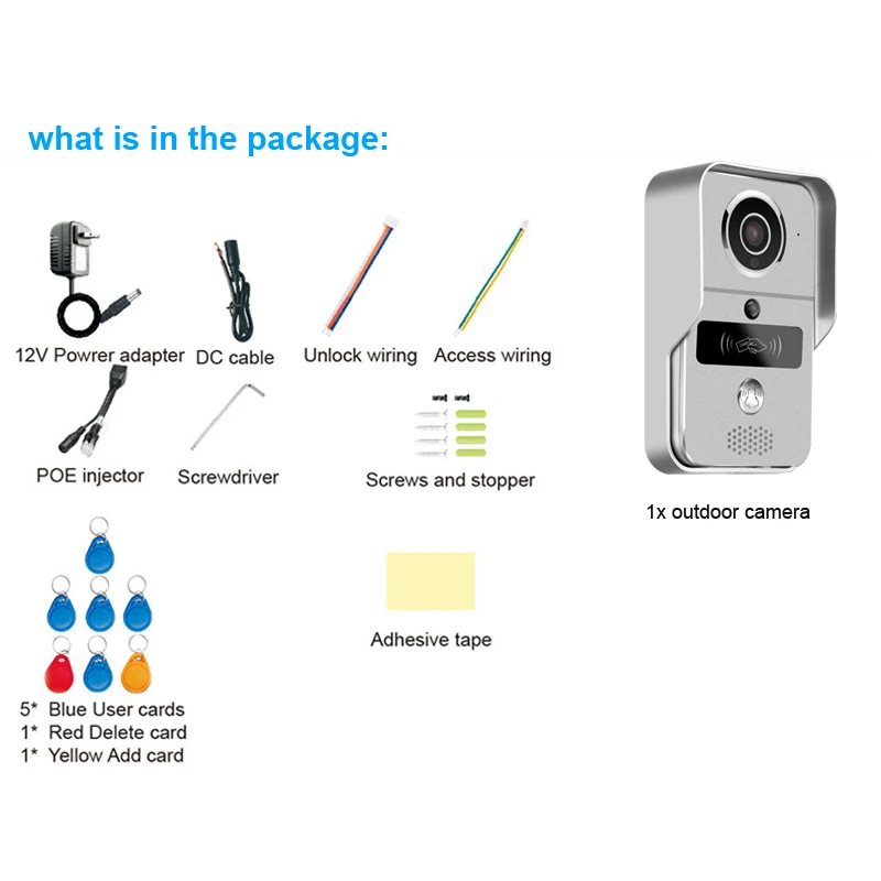 

1080P Wireless Wifi Smart IP Villa Video Door Phone Intercom Doorbell Entry System