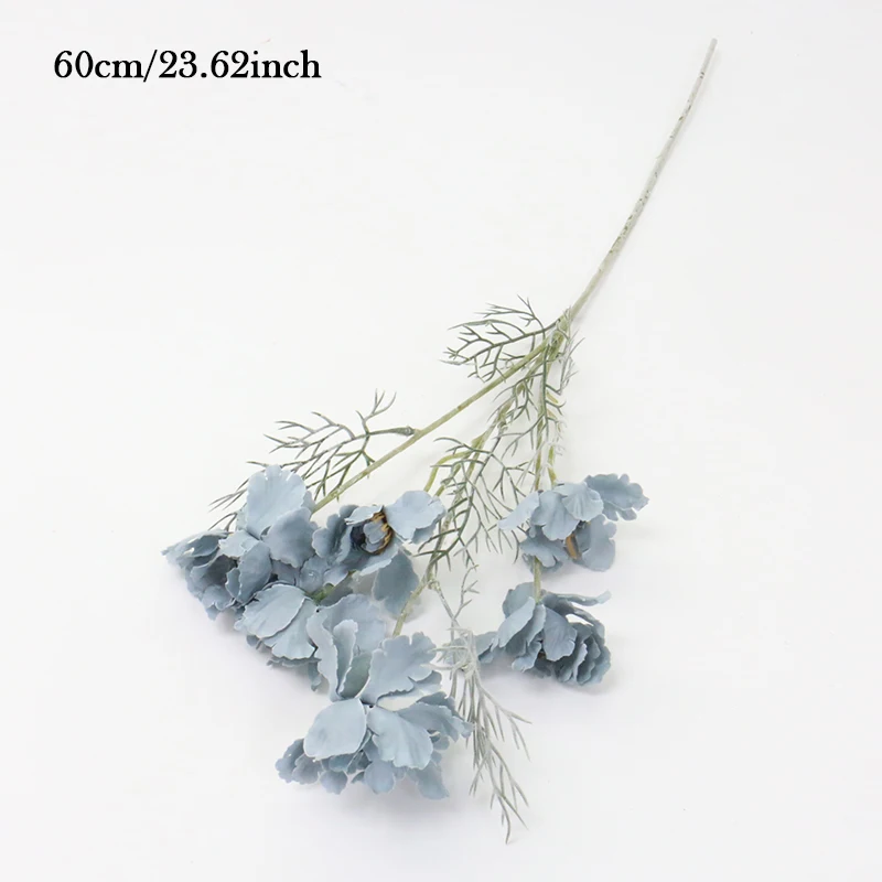 19 Свадебные украшения, серия серебряных искусственных цветов, пластиковые шелковые цветы, несколько стилей, домашний Свадебный ряд цветов, дорожные материалы - Цвет: 19