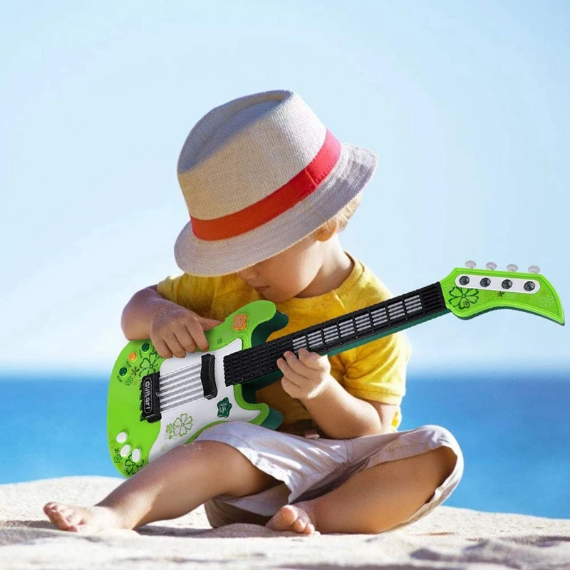 Гитарная игрушка многофункциональная детская бас гитара электрическая