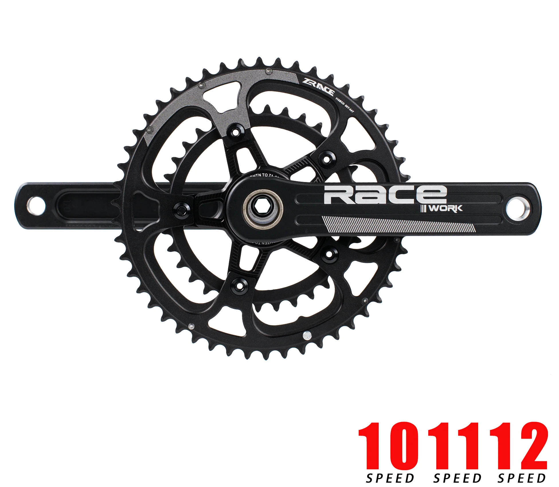 

Road Bike Crank Chain Wheel 170 172.5 175mm 50/34T For Folding Bicycle Aluminum Alloy Cranksets 10 / 11 / 12 Speed