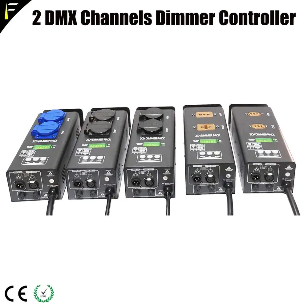 Простой 2 канальный диммерный блок DMX 512 сценический светильник оборудование для
