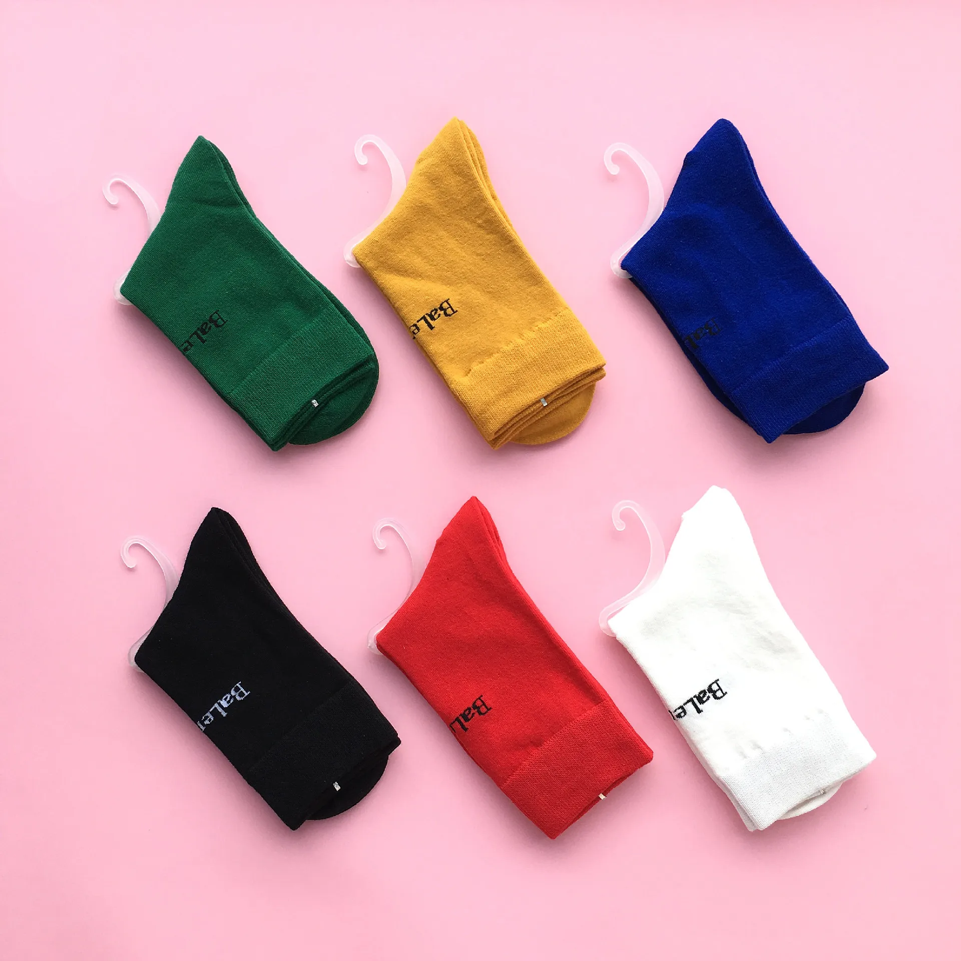 2 пары стильных длинных носков с буквами Harajuku флуоресцентные зеленые носки без