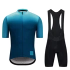 2021 Мужская одежда для команды с коротким рукавом, летняя велосипедная одежда, дышащие брюки с нагрудником, комплект велосипедной одежды из Джерси для горных велосипедов, одежда для велоспорта