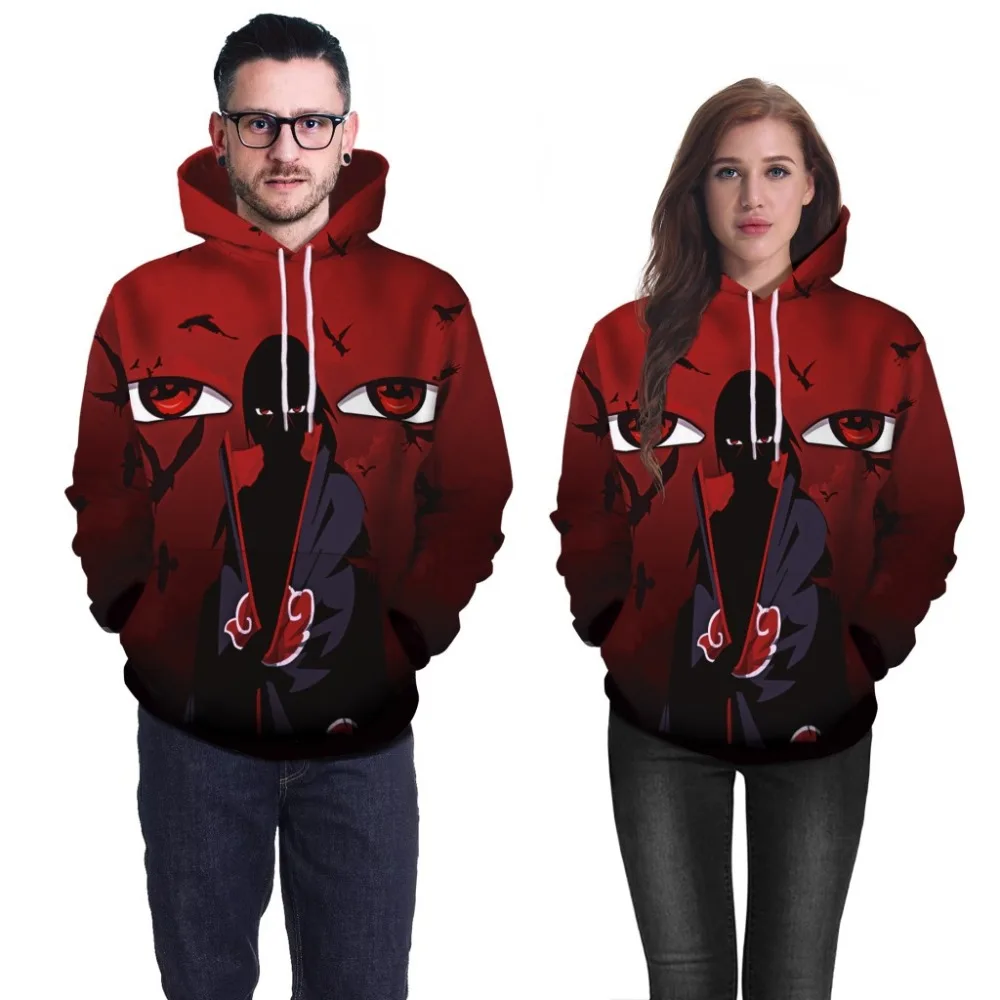 Лидер продаж толстовка с капюшоном sellingNaruto Uchiha Itachi 3D цифровой принт свитер для