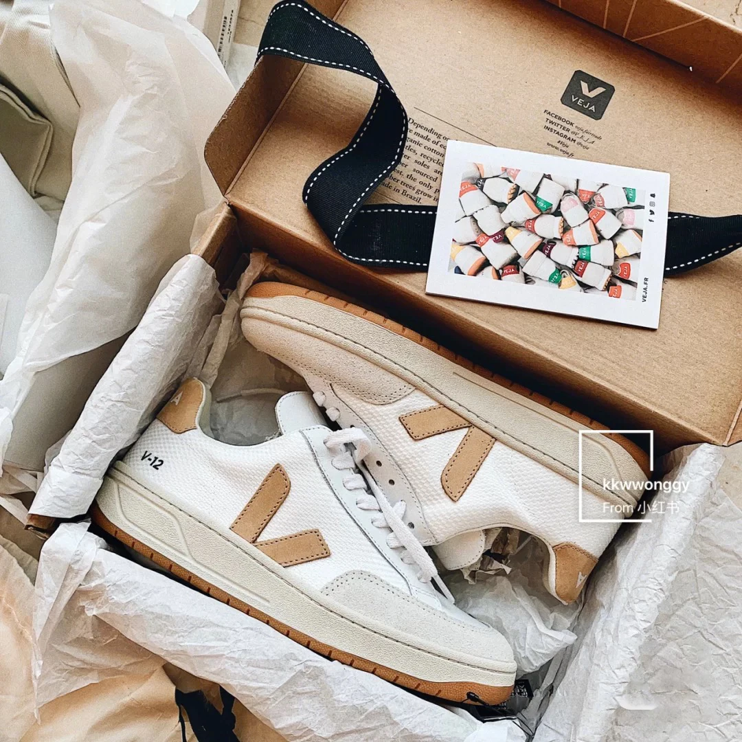 

New VEJA V12 Sneakers Womens White Shoes Men Veja Shoes Unisex Couples Sneakers Original Classic Fashion All-match 35-46 Size