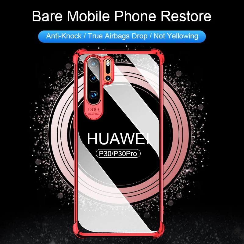 Чехол для huawei P30 lite Pro Мягкий силиконовый чехол p30 прозрачное покрытие