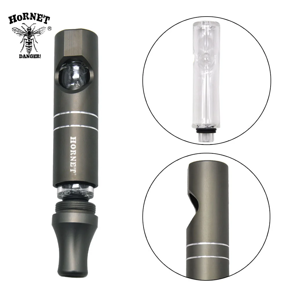 HORNET курительная трубка самолета Алюминий трава трубы 110 мм Стекло чаша Съемный