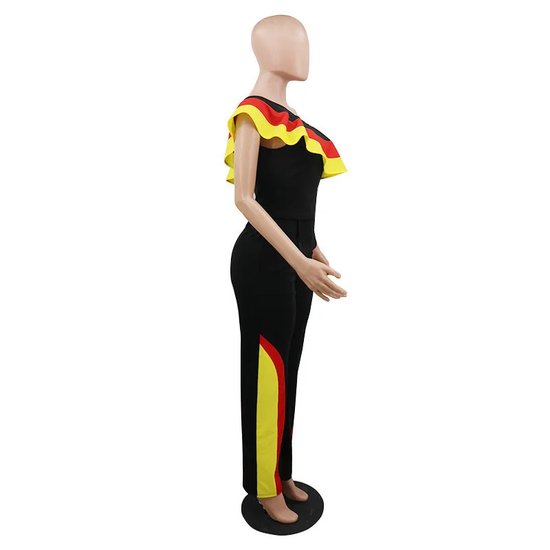 Adogirl цветной лоскутный Женский Повседневный комплект из двух предметов 2020