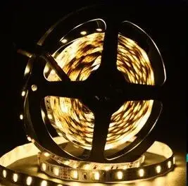 Тёплый белый Светодиодный супер яркий 5 м 300 светодиодный s 3528 SMD Зеленый Синий Теплый белый набор неводонепроницаемых лент светильник гибкий DC 12 В светильник s - Испускаемый цвет: Тёплый белый
